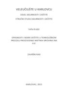 prikaz prve stranice dokumenta Opasnosti i mjere zaštite u tehnološkom procesu proizvodnje naftnih derivata - INA d.d.