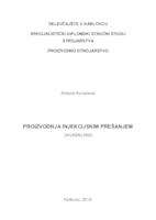 prikaz prve stranice dokumenta PROIZVODNJA INJEKCIJSKIM PREŠANJEM