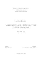 prikaz prve stranice dokumenta MJERENJE VLAGE I TEMPERATURE OSJETILOM DHT11