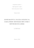 prikaz prve stranice dokumenta KOMPARATIVNA ANALIZA OZLJEDA NA RADU IZMEĐU REPUBLIKE HRVATSKE I REPUBLIKE BUGARSKE