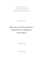 prikaz prve stranice dokumenta ANALIZA OZLJEDA NA RADU U RUDARSTVU U RH