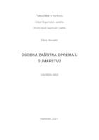 prikaz prve stranice dokumenta OSOBNA ZAŠTITNA OPREMA U ŠUMARSTVU