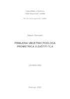 prikaz prve stranice dokumenta PRIMJENA UMJETNIH PODLOGA PROMETNICA U ZAŠTITI TLA