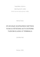 prikaz prve stranice dokumenta ISTJECANJE UKAPLJENOG NAFTNOG PLINA IZ OŠTEĆENE AUTO-CISTERNE TIJEKOM IZLASKA IZ TERMINALA