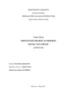 prikaz prve stranice dokumenta Poduzetnički projekt na primjeru centra "Kuća špilje"