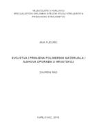 prikaz prve stranice dokumenta Svojstva i primjena polimernih materijala u njihova oporaba u Hrvatskoj