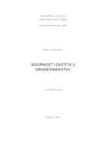 prikaz prve stranice dokumenta Sigurnost i zaštita u građevinarstvu