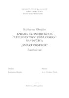 prikaz prve stranice dokumenta Izrada i konstrukcija inteligentnog poštanskog sandučića "Smart Postbox"