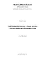 prikaz prve stranice dokumenta Princip izrade i rekonstrukcije rotora Curtis- turbine CNC programiranjem