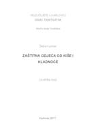 prikaz prve stranice dokumenta Zaštitna odjeća od kiše i hladnoće