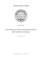 prikaz prve stranice dokumenta VRSTE MIROVINA PREMA ODREDBAMA ZAKONA O MIROVINSKOM OSIGURANJU