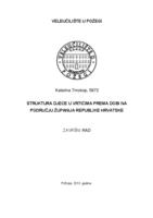 prikaz prve stranice dokumenta STRUKTURA DJECE U VRTIĆIMA PREMA DOBI NA PODRUČJU ŽUPANIJA REPUBLIKE HRVATSKE