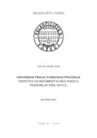 prikaz prve stranice dokumenta USPOREDNI PRIKAZ POREZNOG PRAĆENJA DOHOTKA OD NESAMOSTALNOG RADA U RAZDOBLJU 2008.-2010.G.