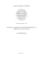 prikaz prve stranice dokumenta ANALIZA MAKROEKONOMSKIH TRENDOVA U REPUBLICI HRVATSKOJ