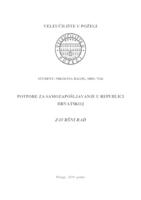prikaz prve stranice dokumenta POTPORE ZA SAMOZAPOŠLJAVANJE U REPUBLICI HRVATSKOJ
