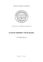 prikaz prve stranice dokumenta KAZNENE ODREDBE U OPĆIM AKTIMA