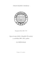 prikaz prve stranice dokumenta OPOREZIVANJE DOBITI U REPUBLICI HRVATSKOJ U RAZDOBLJU 2005.-2015. GODINE