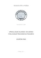 prikaz prve stranice dokumenta UPRAVLJANJE ZALIHAMA  I SKLADIŠNO POSLOVANJE TRGOVINSKOG PODUZEĆA