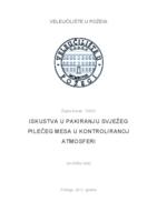 prikaz prve stranice dokumenta ISKUSTVA U PAKOVANJU SVJEŽEG PILEĆEG MESA U KONTROLIRANOJ ATMOSFERI