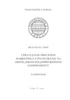 prikaz prve stranice dokumenta UPRAVLJANJE PROCESOM MARKETINGA I FINANCIRANJA NA OBITELJSKOM POLJOPRIVREDNOM GOSPODARSTVU