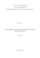 prikaz prve stranice dokumenta Utjecaj migracija stanovništva na gospodarsku razvijenost Republike Hrvatske