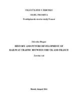 prikaz prve stranice dokumenta HISTORY AND FUTURE DEVELOPMENT OF RAILWAY TRAFFIC BETWEEN THE UK AND FRANCE