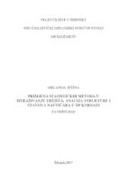 prikaz prve stranice dokumenta PRIMJENA STATISTIČKIH METODA U ISTRAŽIVANJU TRŽIŠTA; ANALIZA STRUKTURE I STAVOVA NAUTIČARA U NP KORNATI