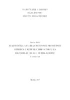 prikaz prve stranice dokumenta STATISTIČKA ANALIZA PROMETNIH NESREĆA U REPUBLICI HRVATSKOJ ZA RAZDOBLJE OD 2011. DO 2016. GODINE