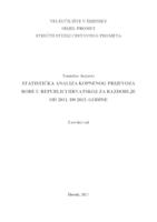 prikaz prve stranice dokumenta STATISTIČKA ANALIZA KOPNENOG PRIJEVOZA ROBE U REPUBLICI HRVATSKOJ ZA RAZDOBLJE OD 2011. DO 2015. GODINE