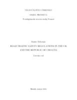 prikaz prve stranice dokumenta ROAD TRAFFIC SAFETY REGULATION IN THE UK AND THE REPUBLIC OF CROATIA