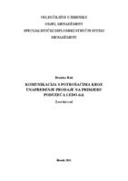 prikaz prve stranice dokumenta KOMUNIKACIJA S POTROŠAČIMA KROZ UNAPREĐENJE PRODAJE NA PRIMJERU PODUZEĆA LEDO D.D.