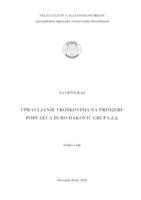 prikaz prve stranice dokumenta Upravljanje troškovima na primjeru poduzeća Đuro Đaković Grupa d.d.