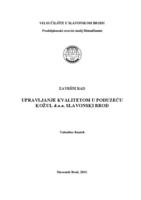 prikaz prve stranice dokumenta Upravljanje kvalitetom u poduzeću Kožul d.o.o. Slavonski Brod