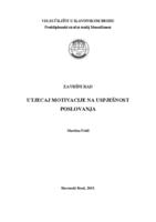 prikaz prve stranice dokumenta Utjecaj motivacije na uspješnost poslovanja