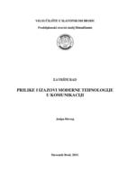 prikaz prve stranice dokumenta Prilike i izazovi moderne tehnologije u komunikaciji