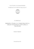 prikaz prve stranice dokumenta Primjena čelika za cementiranje za izradu pogonskog zupčanika s vratilom