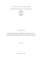 prikaz prve stranice dokumenta Konkurentska prednost poduzeća korištenjem digitalne tehnologije