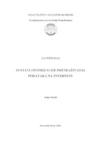 prikaz prve stranice dokumenta Sustavi optimizacije pretraživanja podataka na internetu