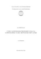 prikaz prve stranice dokumenta Utjecaj demografskih kretanja na gospodarsku sliku Republike Hrvatske
