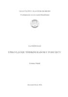 prikaz prve stranice dokumenta Upravljanje timskim radom u poduzeću