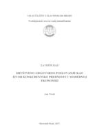 prikaz prve stranice dokumenta Društveno odgovorno poslovanje kao izvor konkurentske prednosti u modernoj ekonomiji