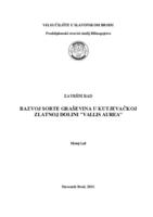 prikaz prve stranice dokumenta Razvoj sorte graševina u kutjevačkoj Zlatnoj dolini "Vallis Aurea"