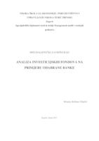 prikaz prve stranice dokumenta Analiza investicijskih fondova na primjeru odabrane banke