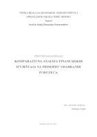 prikaz prve stranice dokumenta Komparativna analiza financijskih izvještaja na primjeru odabranih poduzeća