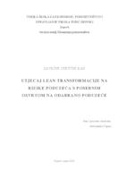 prikaz prve stranice dokumenta Utjecaj Lean transformacije na rizike poduzeća s posebnim osvrtom na odabrano poduzeće