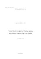 prikaz prve stranice dokumenta Perioperativna zdravstvena njega bolesnika nakon stapedotomije