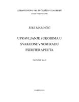 prikaz prve stranice dokumenta Upravljanje sukobima u svakodnevnom radu fizioterapeuta