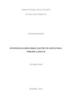 prikaz prve stranice dokumenta Intervencije medicinske sestre pri supkutanoj primjeni lijekova